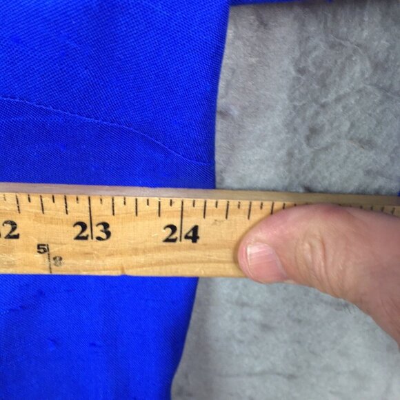 Shomi by Miller Shor Skirt Set Womens 20 Plus Size Blue 100% Silk Office Vintage - Picture 9 of 16